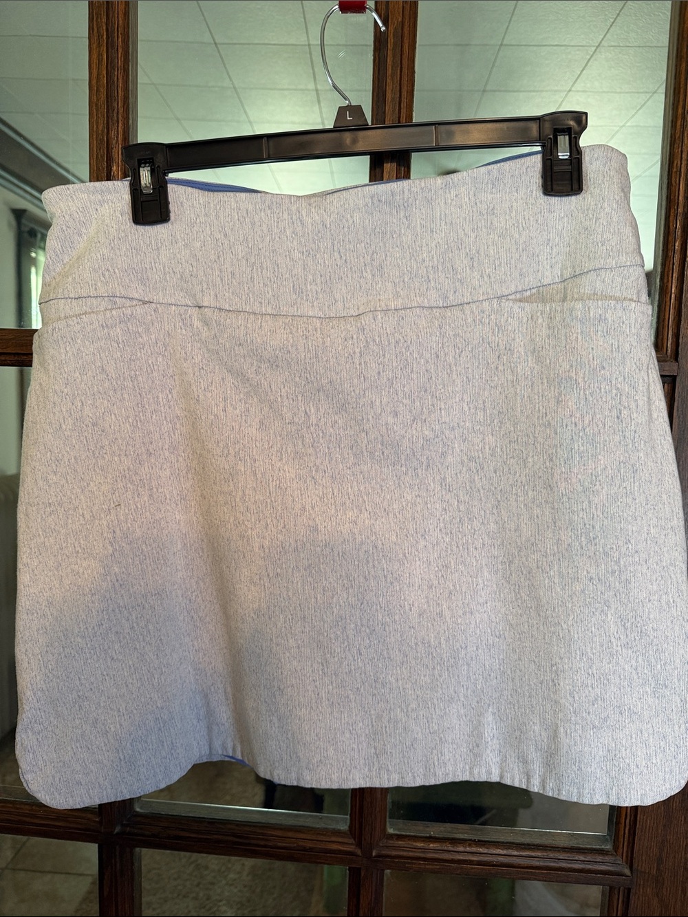 SC & Co Women XXL Heather Blue Active Skort Built-in Shorts Golf Tennis Pockets